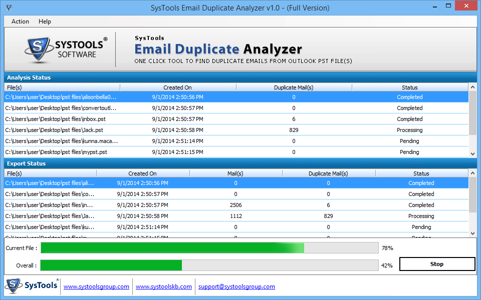 outlook duplicate email finder