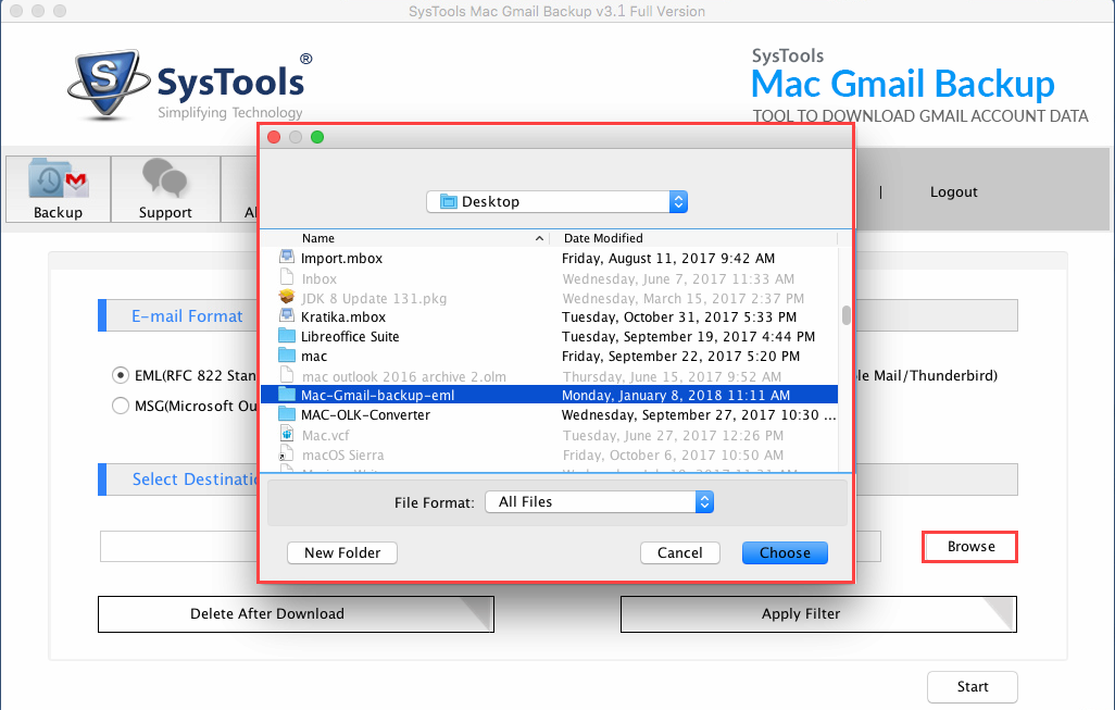 archive gmail emails for mac