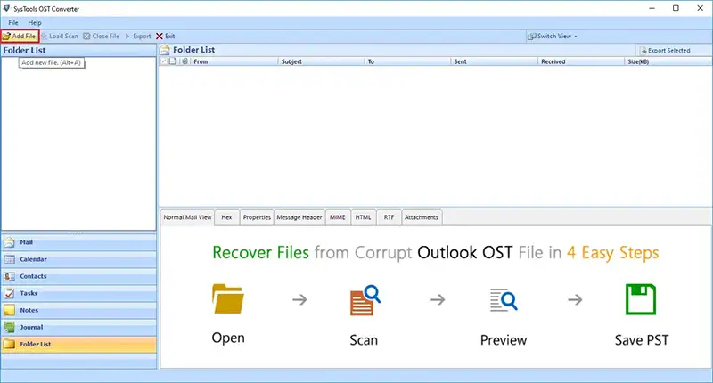 open ost to pst converter tool