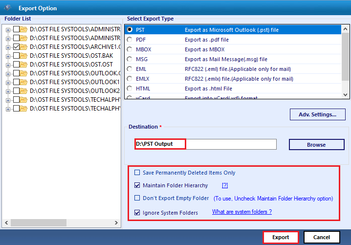 convert ost to pst