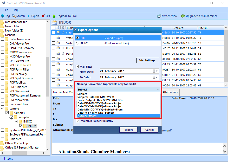 Msg файл. Импорт группы контактов msg в Outlook. Systools PST viewer. Mirror folder для чего программа.