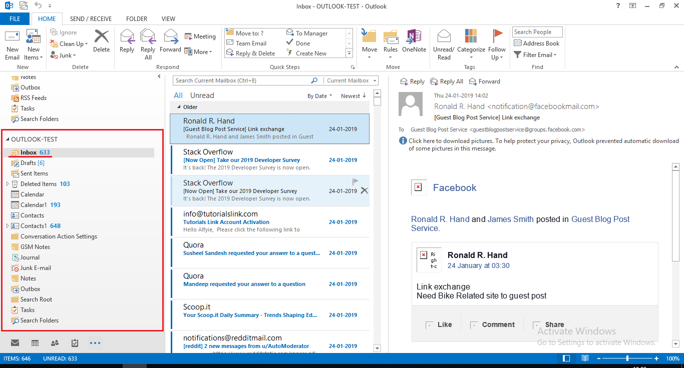 where is outlook pst repair tool