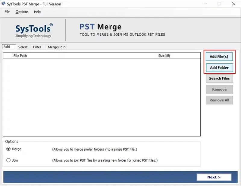 pst merge software