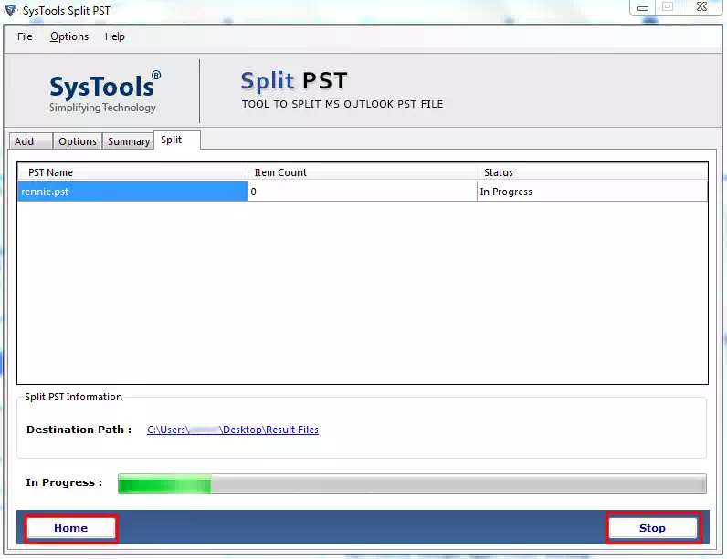 split pst file without outlook